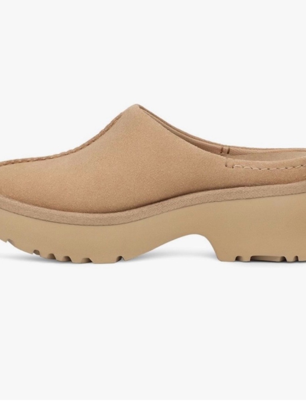 UGG Women’s Tan Platform Slide Clog - Picture 2 of 4